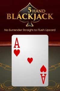 5 Hand Blackjack No Surrender Straight to Flush / Upcard